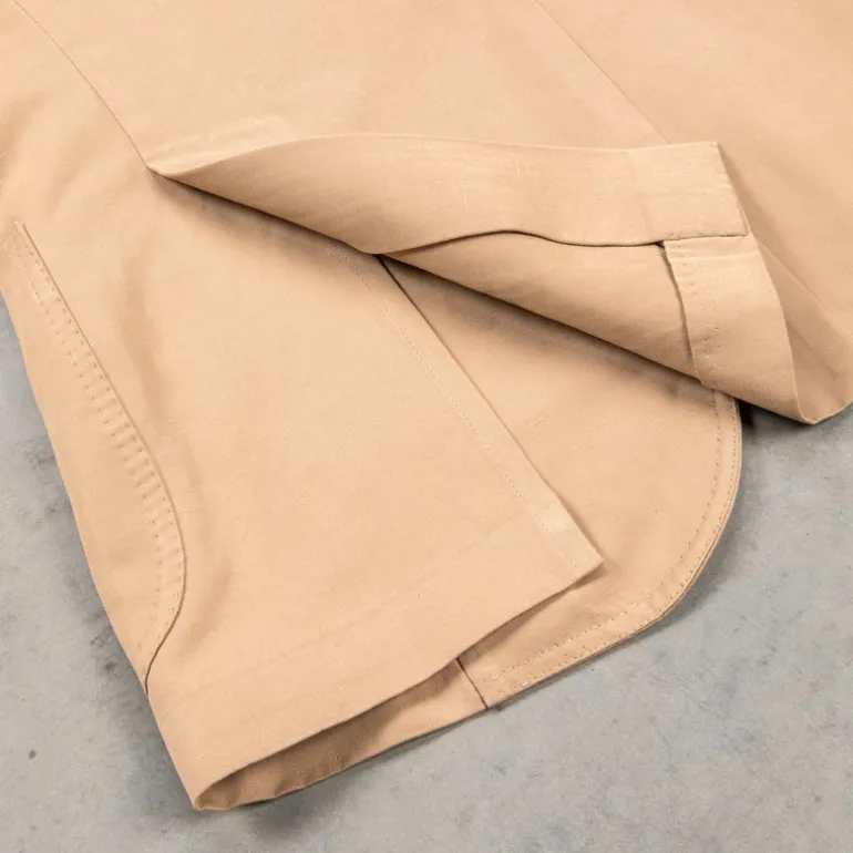 De Petrillo Posillipo Cotton and Linen Suit camel