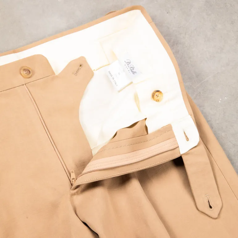 De Petrillo Posillipo Cotton and Linen Suit camel