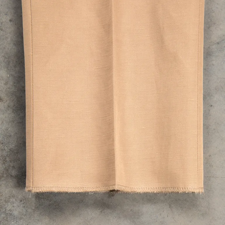 De Petrillo Posillipo Cotton and Linen Suit camel