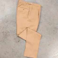De Petrillo Posillipo Cotton and Linen Suit camel