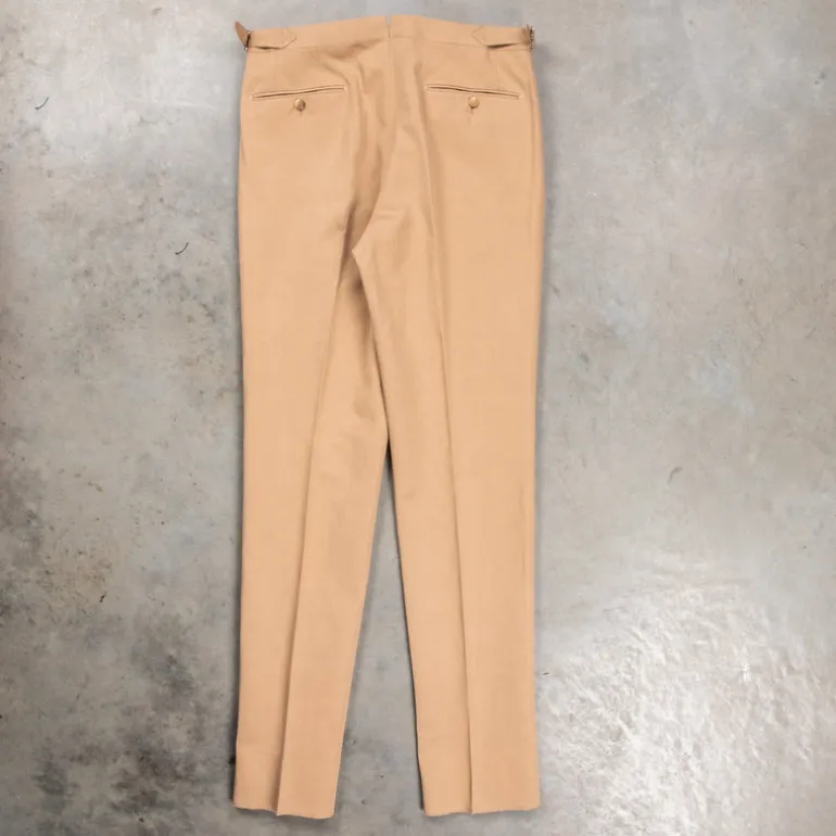 De Petrillo Posillipo Cotton and Linen Suit camel
