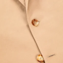 De Petrillo Posillipo Cotton and Linen Suit camel