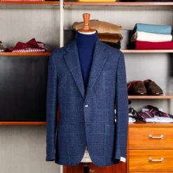 De Petrillo Posillipo Jacket Prince of Wales Navy