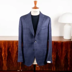 De Petrillo Posillipo Jacket Pure Silk Blue