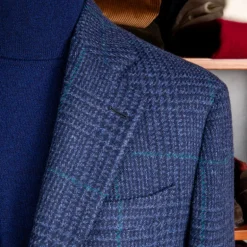 De Petrillo Posillipo Jacket Prince of Wales Navy