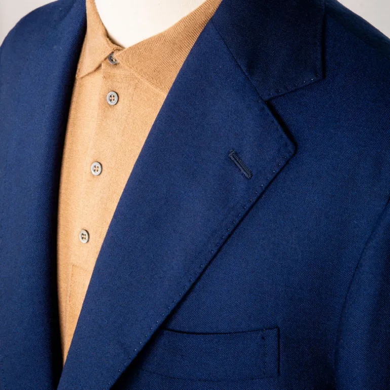 De Petrillo Posillipo Jacket Pure Cashmere Bluette