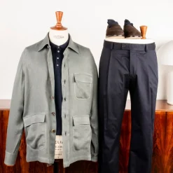 De Petrillo Shirt Jacket Hemp Canapa Grey