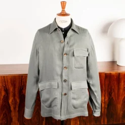 De Petrillo Shirt Jacket Hemp Canapa Grey