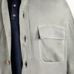 De Petrillo Shirt Jacket Hemp Canapa Grey