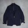 De Petrillo x Frans Boone Possilipo Jacket Fox Flannel Navy Blue Hopsack
