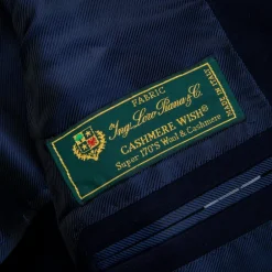 De Petrillo x Frans Boone Jacket Loro Piana Wish Navy Blu