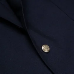 De Petrillo x Frans Boone Possilipo Jacket Fox Flannel Navy Blue Hopsack