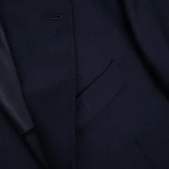 De Petrillo x Frans Boone Possilipo Jacket Fox Flannel Navy Blue Hopsack