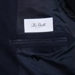 De Petrillo x Frans Boone Possilipo Jacket Fox Flannel Navy Blue Hopsack
