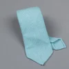 Drake's Cashmere Tie untipped turquoise melange