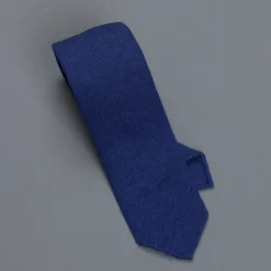Drakes Cashmere tie, untipped Royal Blue