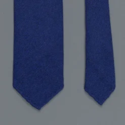 Drakes Cashmere tie, untipped Royal Blue