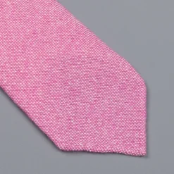 Drake's Cashmere Tie untipped light pink melange
