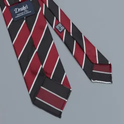 Drakes super repp Regimental tie Eton Vikings