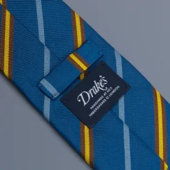 Drakes super repp Regimental tie Cambridge Old Salopian