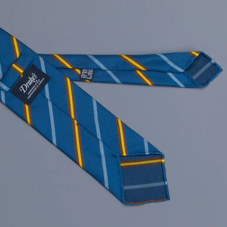Drakes super repp Regimental tie Cambridge Old Salopian