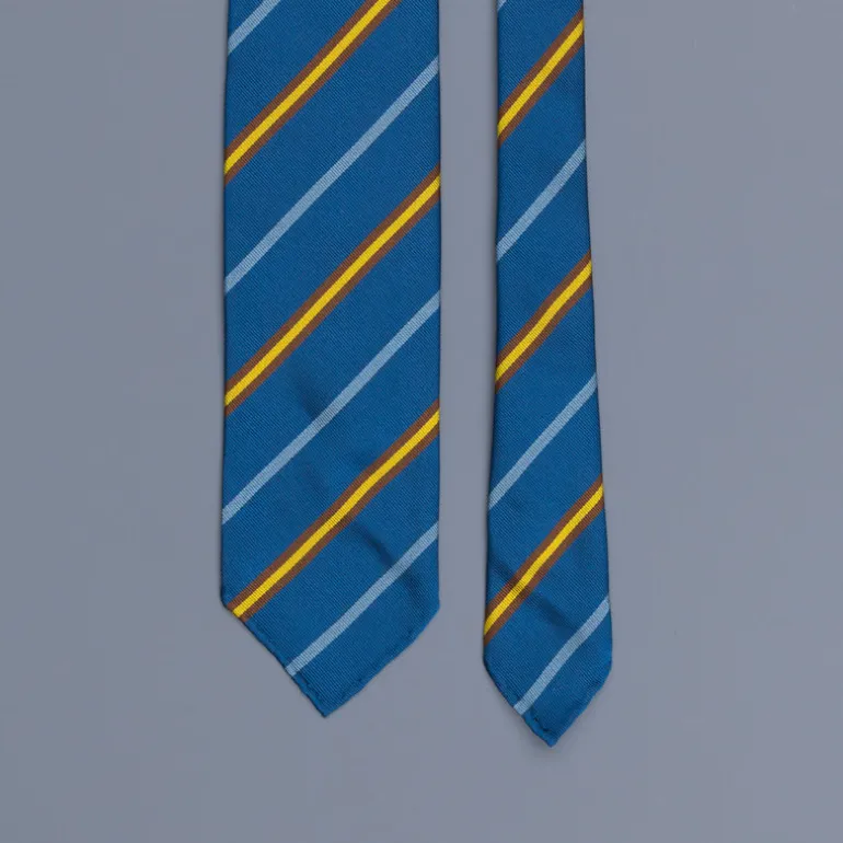 Drakes super repp Regimental tie Cambridge Old Salopian