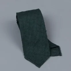 Drakes untipped basketweave tie in shantung silk Bottle