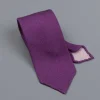 Drake's untipped tie wool/cashmere/silk blend violet