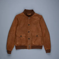 Drumohr Blouson Tabacco Camoscio per Frans Boone