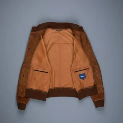 Drumohr Blouson Tabacco Camoscio per Frans Boone