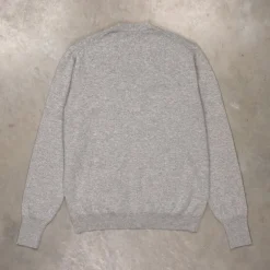 Drumohr Cashmere Cardigan con Bottoni Grigio Chiaro