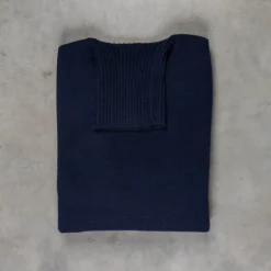 Drumohr Cashmere Dolcevita Turtleneck Navy Blue