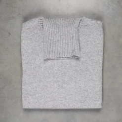 Drumohr Cashmere Dolcevita Turtleneck Grigio Medio