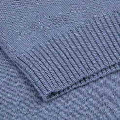 Drumohr Cashmere Dolcevita Turtleneck Blu Grigio