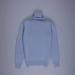 Drumohr Cashmere Dolcevita Turtleneck Blu Grigio
