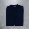 Drumohr Cashmere Gillet con Bottoni Blu Notte