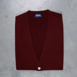 Drumohr Cashmere Gillet con Bottoni Bordo