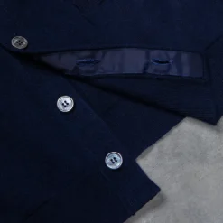 Drumohr Cashmere Gillet con Bottoni Blu Notte