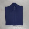 Drumohr Cashmere Lupo Full Zip Navy Americana