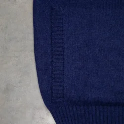 Drumohr Cashmere Lupo Full Zip Navy Americana
