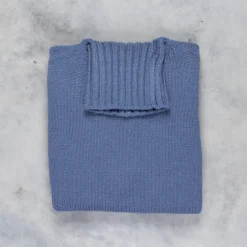 Drumohr Cashmere Tre Fili Dolcevita Navy Acciaio