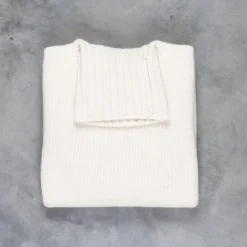 Drumohr Cashmere Tre Fili Dolcevita Bianco Sporco