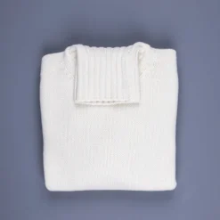 Drumohr Cashmere Tre Fili Dolcevita Bianco Garza