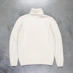 Drumohr Cashmere Tre Fili Dolcevita Bianco Sporco