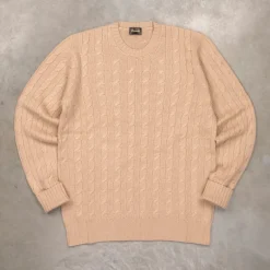 Drumohr Cashmere Treccia Crew Neck Corda