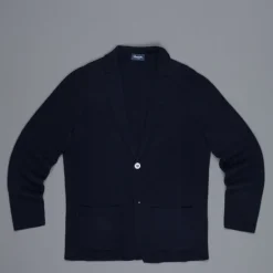 Drumohr Cotton Cardigan Blue Notte
