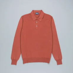 Drumohr Cotton Cashmere ML Polo Ramato