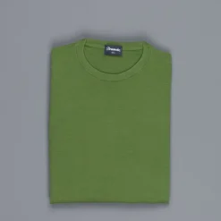 Drumohr Cotton Crew Neck Olive
