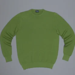 Drumohr Cotton Crew Neck Olive