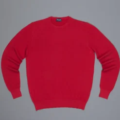 Drumohr Cotton Crew Neck Rosso
